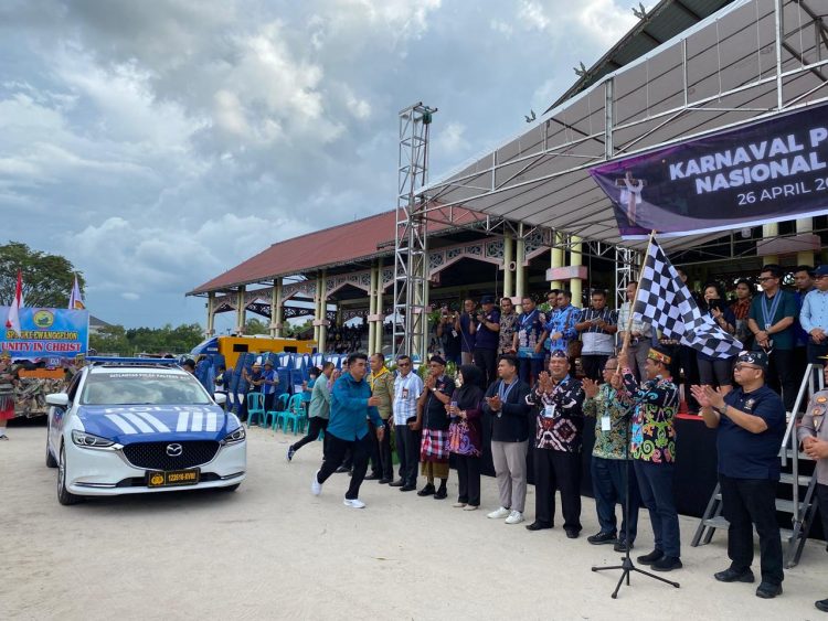 Ratusan Umat Kritiani Ramaikan Karnaval Paskah Nasional