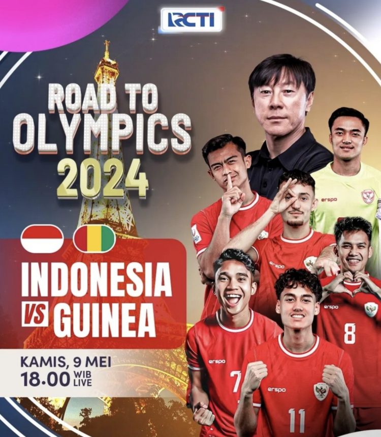 Resmi! Laga Timnas Indonesia VS Guinea Disiarkan Langsung RCTI