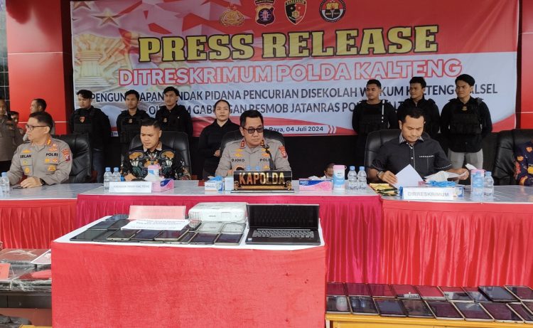 Polda Kalteng Ringkus Spesialis Pembobol Sekolah