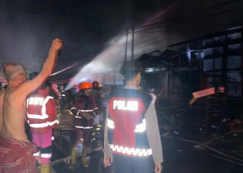 Kios Sembako di Pahandut Seberang Ludes Terbakar