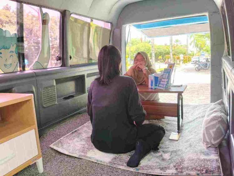 Mobil Eskrim Layani Konsultasi Gratis dengan Psikolog