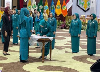 Permana Sari Sah Jabat Ketua TP PKK Barsel