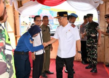 Bupati Barsel Tinjau Tiga Posko Pengamanan Arus Mudik Lebaran