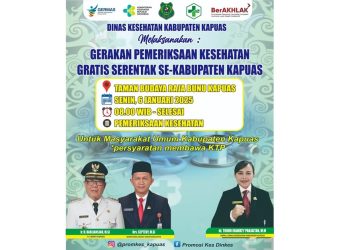 Dinkes Gelar Pemeriksaan Kesehatan Gratis