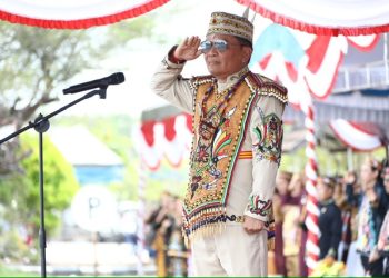 Gubernur Pimpin Upacara HUT Gunung Mas