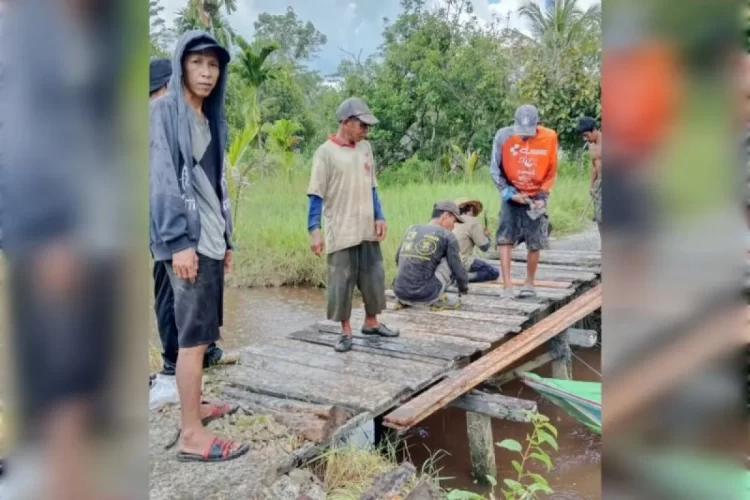 Saferaniansyah Bantu Pembangunan Jembatan di Panamas