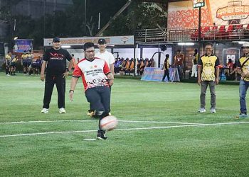 Meriahkan Hari Bhayangkara ke-79, Turnamen Mini Soccer Antar Instansi Resmi Bergulir di Kapuas