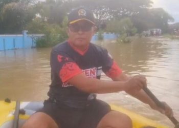 Didi Hartoyo Tinjau Banjir Pujon Pakai Perahu Karet, Desak Penanganan Jangka Panjang