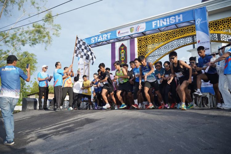 Peserta Palangka Youth Run 2025 Membludak