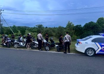Satlantas Sita 7 Motor di Area Bandara Tjilik Riwut