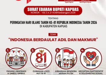 Bupati Ajak Masyarakat Kibarkan Bendera Merah Putih 
