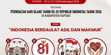 ‎Bupati Ajak Masyarakat Kibarkan Bendera Merah Putih  ‎